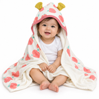 Baby Hooded Towel 90×90 cm – Apple Bear Design – product photo 2