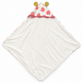 Baby Hooded Towel 90×90 cm – Apple Bear Design – BabyBloom Essentials