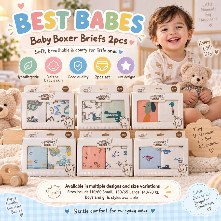 TDBEARV Kids' Boxer Briefs — 2-Piece Set