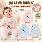 Pa Li Va Baby Apron Bib — Large, 2-Piece Set – BabyBloom Essentials
