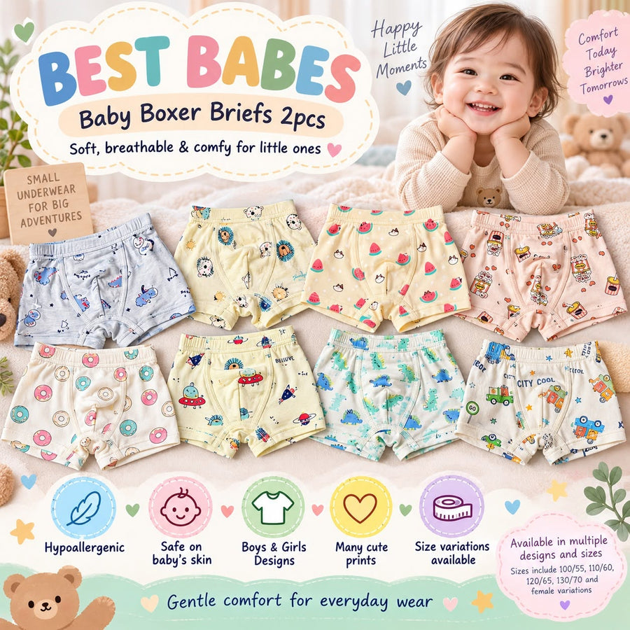 Kids' Boxer Briefs — 2-Piece Set