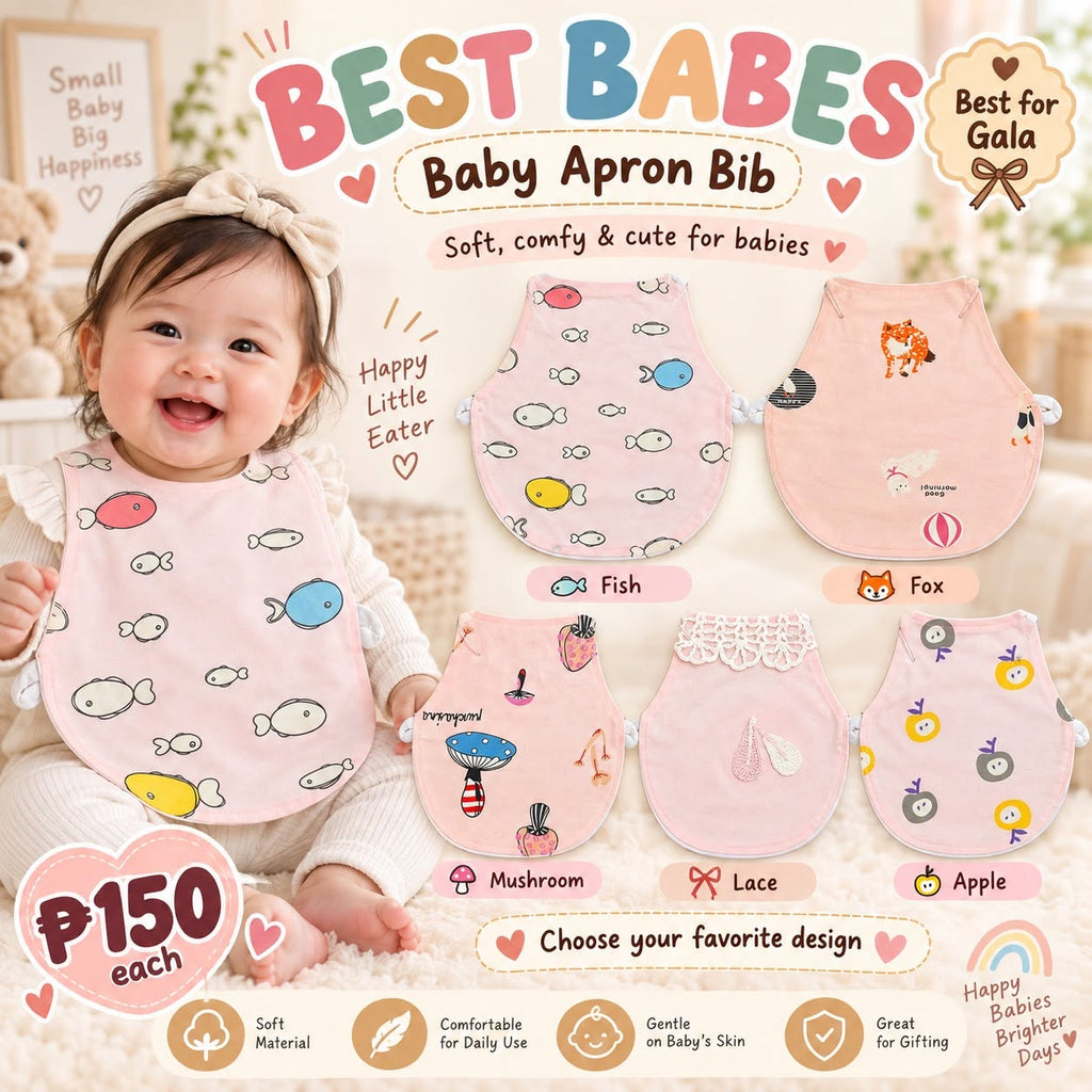 Pa Li Va Baby Apron Bib — Small – BabyBloom Essentials