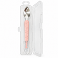 2-in-1 Baby Feeding & Fruit Scraping Spoon with Travel Case – BabyBloom Essentials