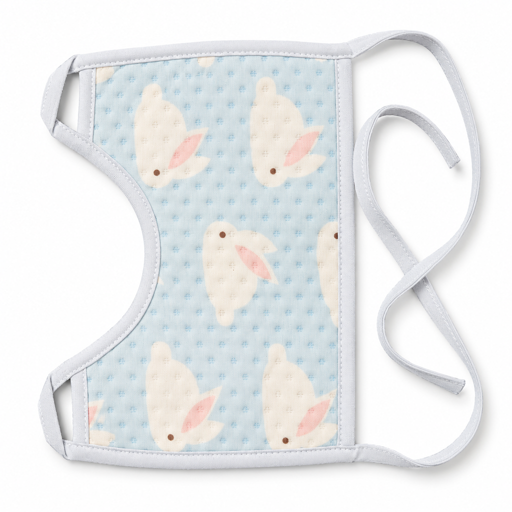 Baby Feeding Bib — Clouds & Bunny Designs – product photo 2