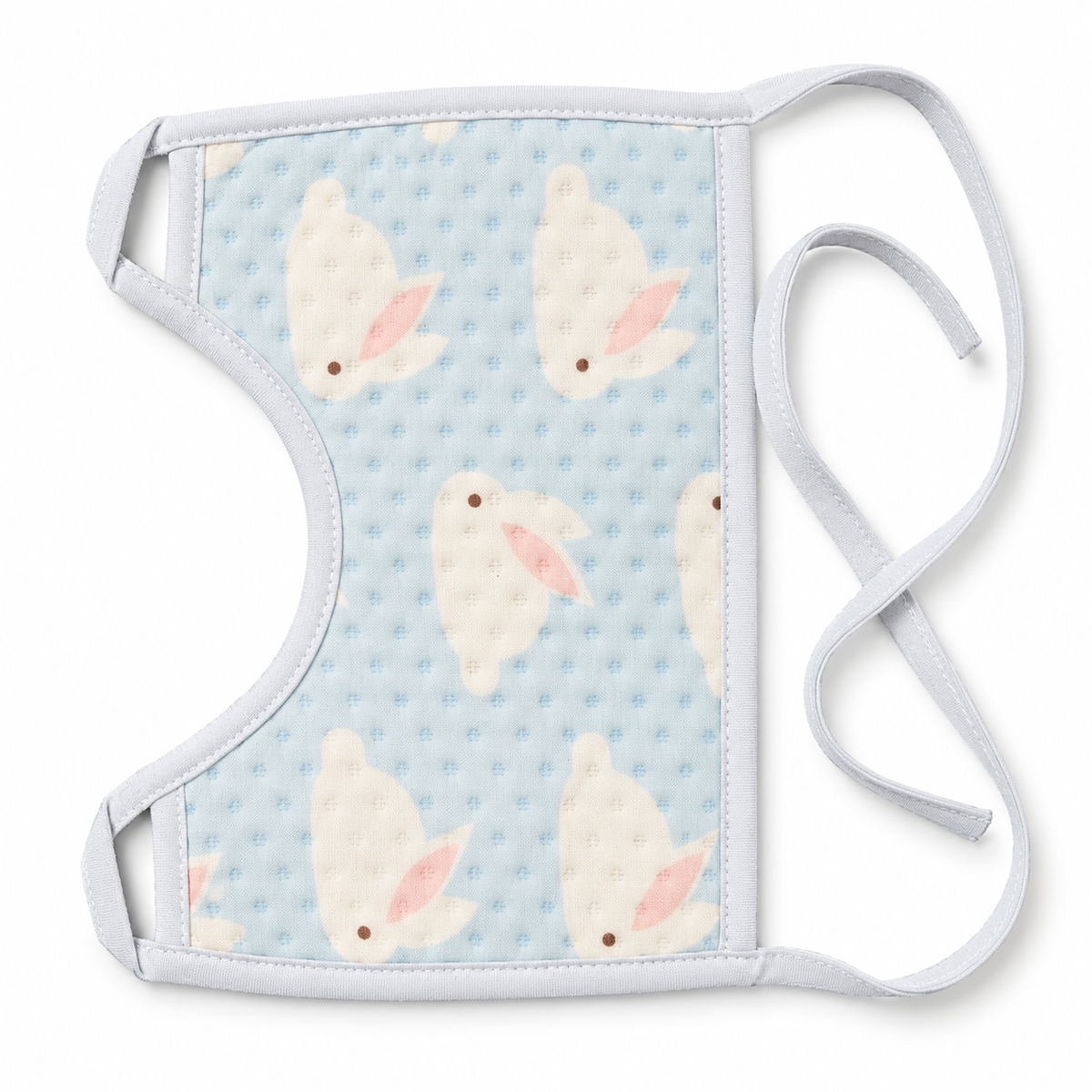 Baby Feeding Bib — Clouds & Bunny Designs – product photo 2