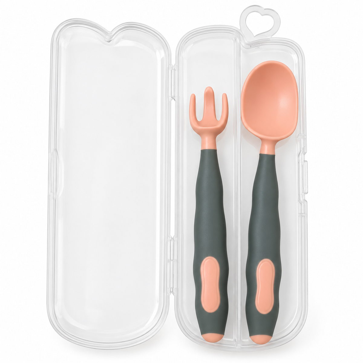Baby Spoon & Fork Set with Travel Case – 2pcs – BabyBloom Essentials