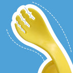 Baby Training Spoon & Fork Set with Travel Case – Easy Grip
